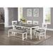 Red Barrel Studio® Sjang 6 - Piece Dining Set Wood/Upholstered in White | Wayfair D693EDADD2EA4A0A853229B122655F1F