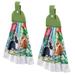Rosalind Wheeler Sallisaw Spring Blossoms & Bunnies Hanging Kitchen Hand Towel | 17.5 H x 14.5 W in | Wayfair BCA2B16D00014FE393E0B9F4E54D3DA9