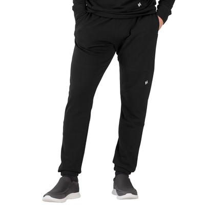 Vevo Active Men's French Terry Pant (Size XXXXL) Black, Cotton,Polyester