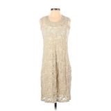 Simply Vera Vera Wang Casual Dress: Tan Brocade Dresses - Women's Size X-Small