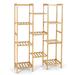 Costway 9/11-Tier Bamboo Plant Stand for Living Room Balcony Garden-11-Tier