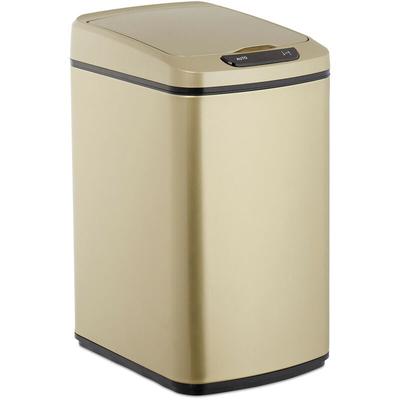Sensor Mülleimer 12l, eckiger Abfalleimer mit Deckel & Inneneimer, Küche & Bad, Automatik Image