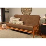 Somette Monterey Queen-size Futon Set in Butternut Finish with Marmont Mattress