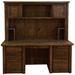 Farmhouse Timber Peg Computer Desk with Hutch