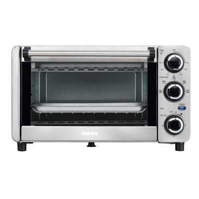 Danby 0.4 cu ft/12L 4 Slice Countertop Toaster Oven in Stainless Steel