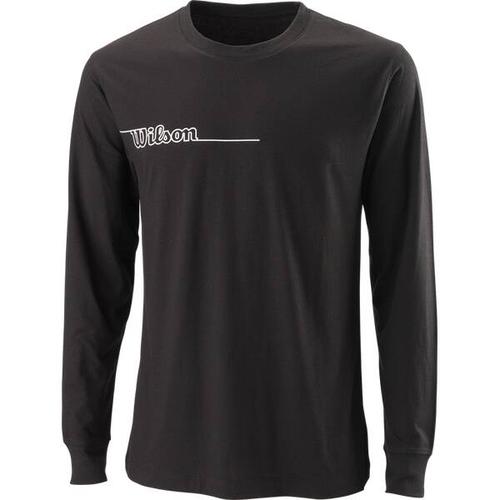 WILSON Herren Shirt TEAM II LS TECH TEE Bk, Größe S in Schwarz