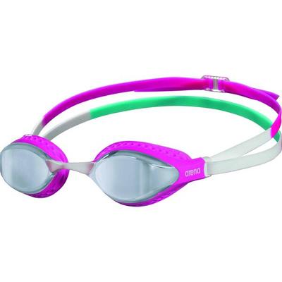 arena Unisex Wettkampf Schwimmbrille Airspeed Mirror, Größe - in SILVER-PINK-MULTI