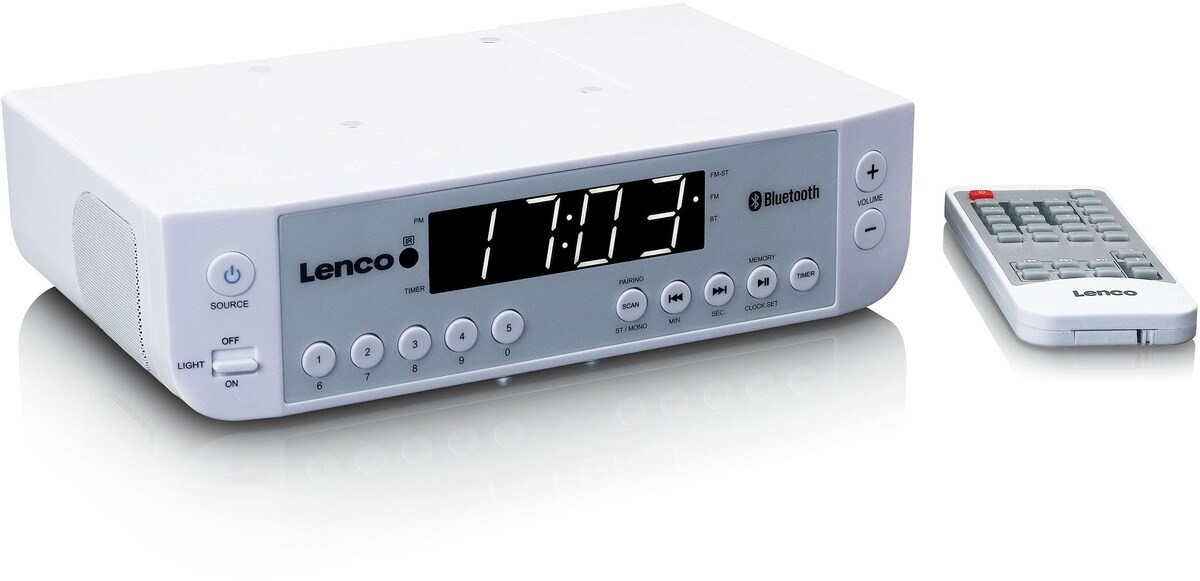 LENCO KCR-100 Küchenradio mit BT, Timer, LED, weiß Image