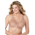 Plus Size Women's Full Figure Plus Size MagicLift Natural Shape Front-Close Bra Wirefree 1210 by Glamorise in Cappuccino (Size 38 DD)