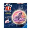 Led-Nachtlicht 3D-Puzzle – Pferde Am Strand 72-Teilig