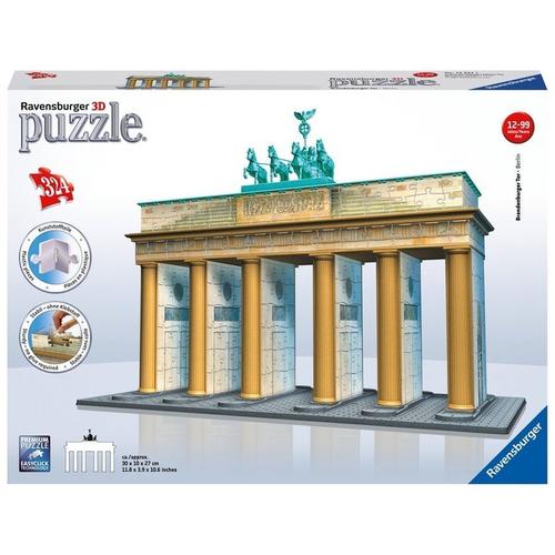 Ravensburger Puzzle - Ravensburger 3D Puzzle 12551 Brandenburger Tor - 324 Teile - Das Berliner Wahrzeichen Für Puzzlefans Ab 10 Jahren