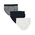 Jacky - Slip Jacky Basic 3Er-Pack Gestreift In Marine/Weiß, Gr.110/116