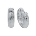 V Creolen 925/- Sterling Silber 1,6Cm Diamantiert