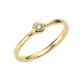 Orolino Ring 585/- Gold Brillant Weiß Glänzend 0,05Ct. (Größe: 056 (17,8))