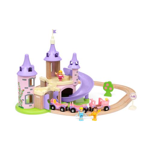 Brio Disney Princess 33312 Traumschloss Eisenbahn-Set - Märchenhafte Ergänzung Für Die Brio Holzeisenbahn - Empfohlen Ab 3 Jahren