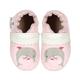 Rose et Chocolat - Krabbelschuhe Classicz Dolphin Hearts In Rosa, Gr.18/19