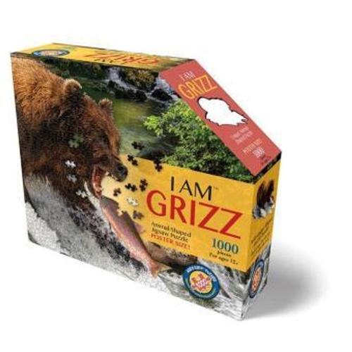 Konturpuzzle Grizzlybär 1000 Teile (Puzzle)