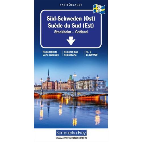 Süd-Schweden (Ost) Nr. 03 Regionalkarte Schweden 1:250 000, Karte (im Sinne von Landkarte)