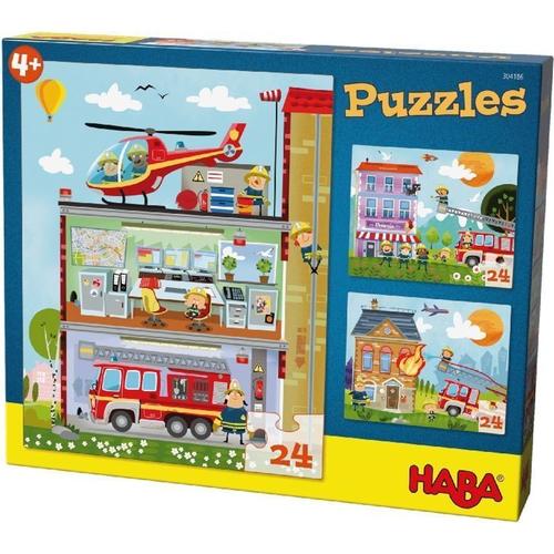 Puzzle Kleine Feuerwehr 3X24-Teilig