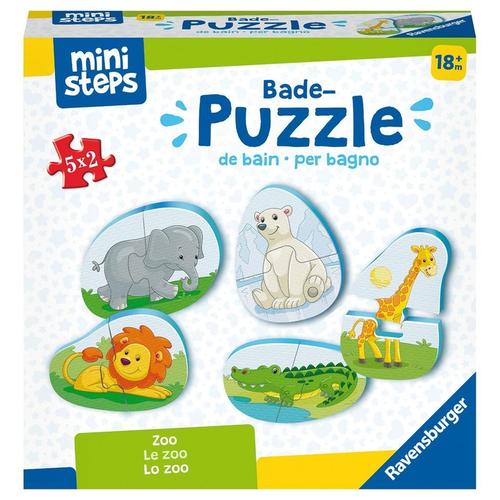 Ravensburger Ministeps 4166 Bade-Puzzle Zoo - Badespielzeug, Spielzeug Ab 18 Monate