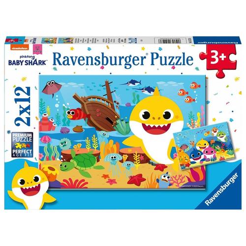 Ravensburger Kinderpuzzle - 05123 Der kleine Baby Hai - Puzzle für Kinder ab 3 J