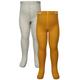 ewers - Strumpfhose Uni Gots 2Er-Pack In Honig/Grau, Gr.62