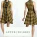 Anthropologie Dresses | Anthropologie Postmark Green & Black Ruffle Dress | Color: Black/Green | Size: 6