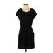 H&M Casual Dress - Shift: Black Solid Dresses - Women's Size Small