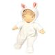 ThreadBear Design Baby Lilli Doll in White Bunny Onesie - Soft Doll for Children (Lilli Doll)