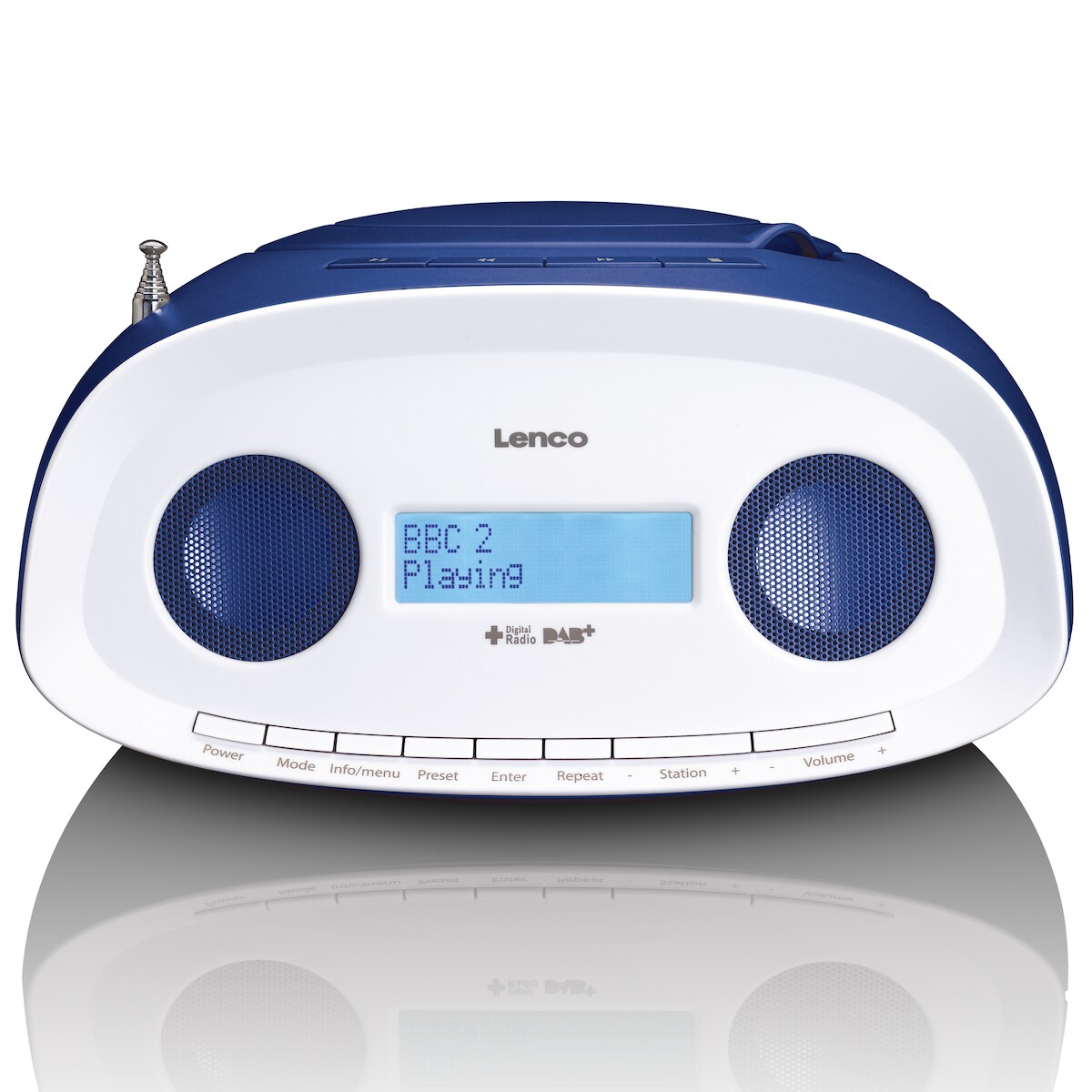 Lenco SCD-69BU - DAB Radio - Boombox - CD Player - MP3 - USB - Blau
