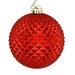 The Holiday Aisle® Durian Glitter Ball Ornament Plastic in Red | 2.75 H x 2.75 W x 0.5 D in | Wayfair D8F45E06C66D4FE9A48C3A05B95387FA