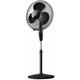 Ventilateur sur pied taurus Alpatec Greco 16CR Elegance 40W 3 vitesses D40cm Noir - noir