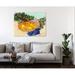 Red Barrel Studio® Still Life Of Oranges & Lemons w/ Gloves by Wild Apple Portfolio - Wrapped Canvas Print Canvas in Blue | Wayfair