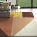 Orange 94 x 1.18 in Area Rug - Mercury Row® Satter Geometric Area Rug in Yellow/Burnt/Red Polypropylene | 94 W x 1.18 D in | Wayfair