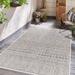 Khanjarah 5'3" x 7'7" Outdoor Farmhouse Moroccan Blue/Gray/Navy/Oatmeal/Off White/Pale Blue/Taupe/Medium Gray Outdoor Area Rug - Hauteloom