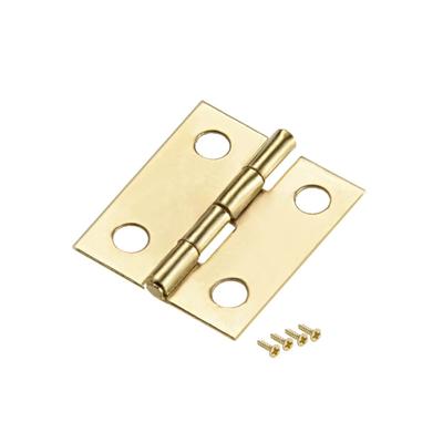 0.7" Small Hinge Jewelry Case Wooden Box Hinges Fittings Golden Plain 25pcs