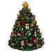 6.25" Green Musical Rotating Christmas Tree Figurine