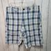 American Eagle Outfitters Shorts | American Eagle Outfitters Aeo Men's Cotton Multicolor Plaid Shorts Size 32. | Color: Blue/White | Size: 32