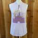 Disney Tops | Disney Parks Where Dreams Come True Sleeping Beauty Castle Keyhole Tank Purple | Color: Gold/Purple | Size: Xs