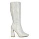 ESSEX GLAM Womens Knee Calf High Boots Ladies Block Heel Party Square Toe Long Shoe Size 3-8