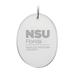 Nova Southeastern Sharks 2.75'' x 3.75'' Glass Oval Ornament