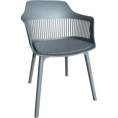 Moderner Gartenstuhl in eleganter Optik - bequeme Esszimmerstühle pflegeleichte Terrassenmöbel für Image
