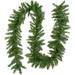 9' x 10" Rockwood Pine Artificial Christmas Garland, Unlit - Green