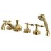 Roman 5-Hole Deck Mount Roman Tub Faucet with Hand Shower