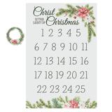 Advent Calendar Countdown to Christmas Wall Cling, Christmas, Home Decor, Home Accents, 1 Piece