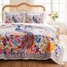 Greenland Home Fashions Huntington Peacock Oversized Quilt and Pillow Sham Set