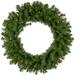 Rockwood Pine Artificial Christmas Wreath, 24-Inch, Clear Lights - Green