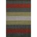 Striped Gabbeh Oriental Wool Area Rug Hand-knotted Living Room Carpet - 6'7" x 9'10"