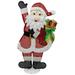 32" Red White Lighted Waving Santa Gifts Christmas Outdoor Decoration