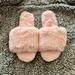 J. Crew Shoes | J. Crew Fuzzy Slide Slippers | Color: Pink | Size: 8